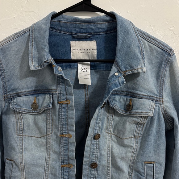 Light Blue Denim Jean Jacket - Picture 2 of 6